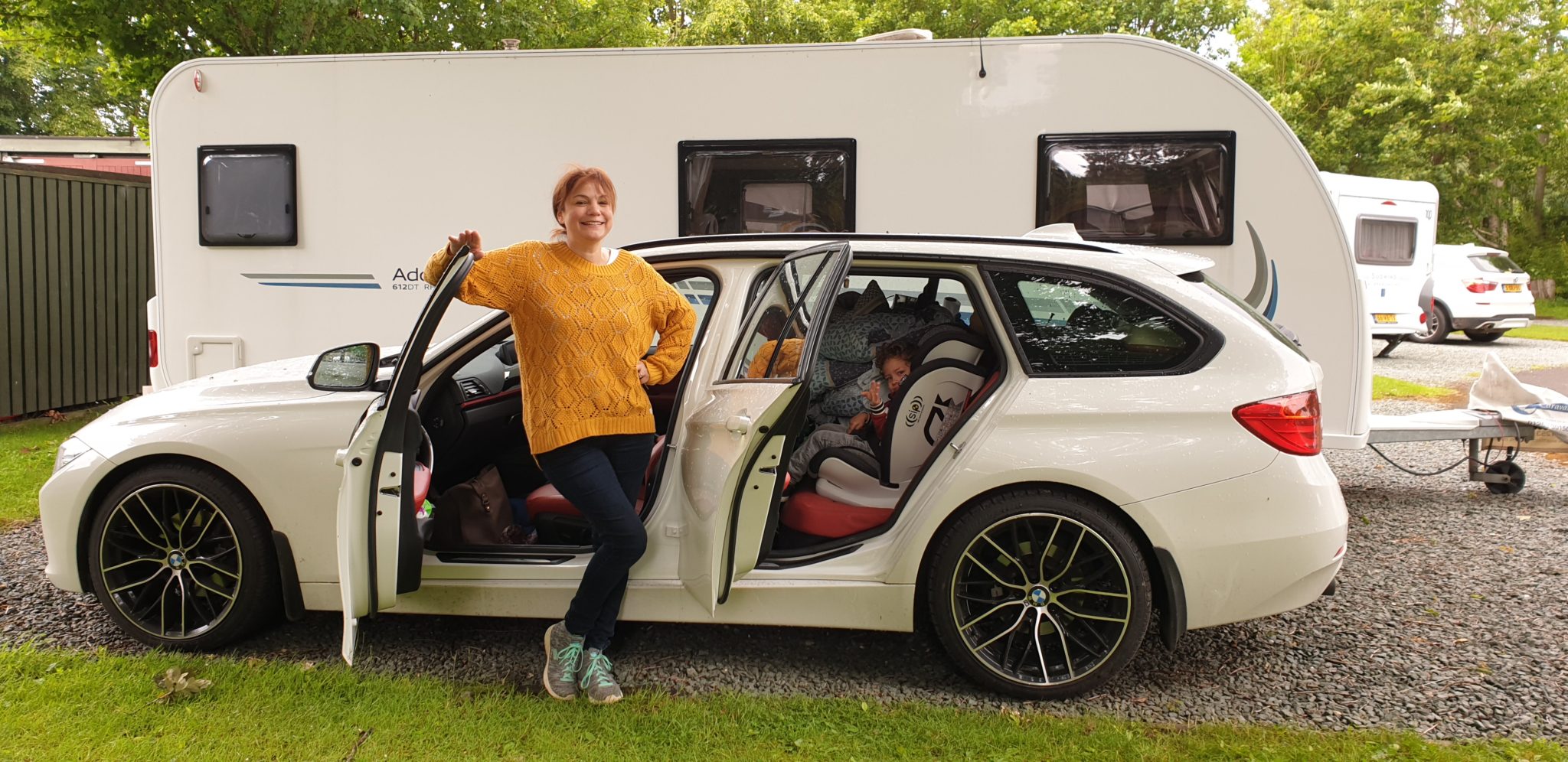 family caravanning holiday