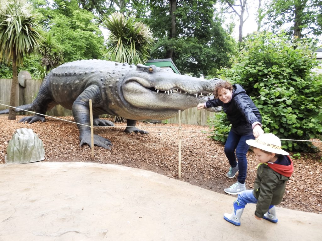 Crocodile attack at Longleat Safari Park - son pulling mum away joke picture