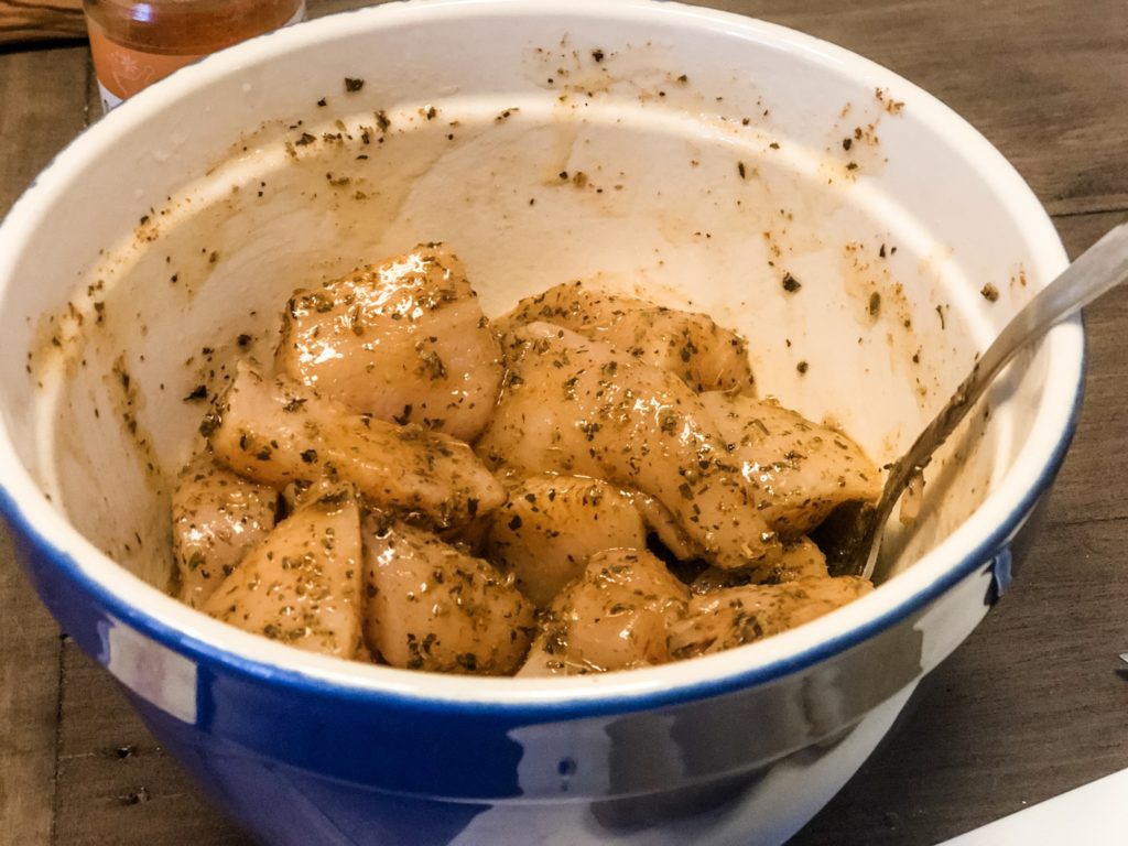 Marinade the chicken
