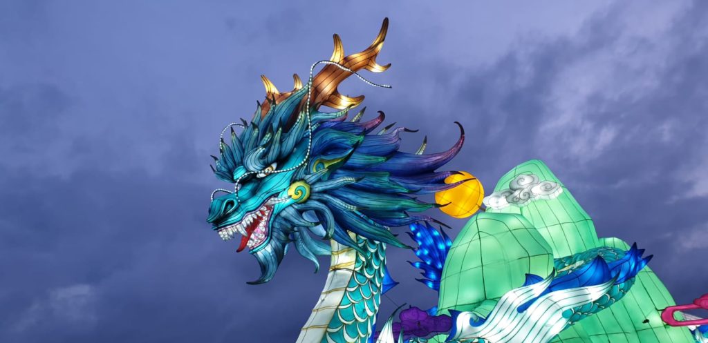 Festival of Light dragon at Longleat