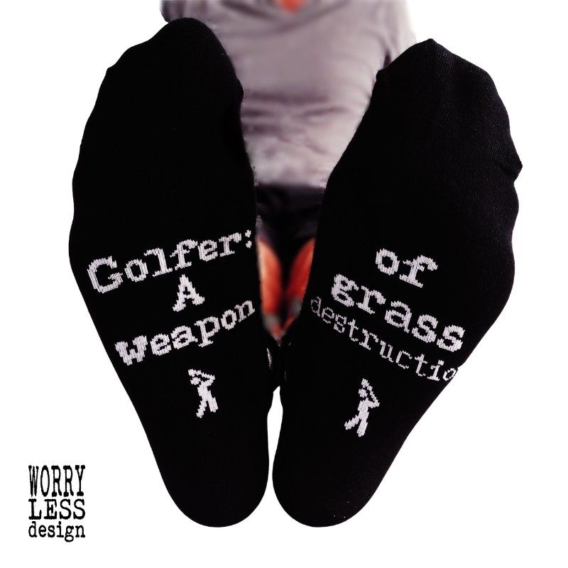 Secret message socks from Worry less Design