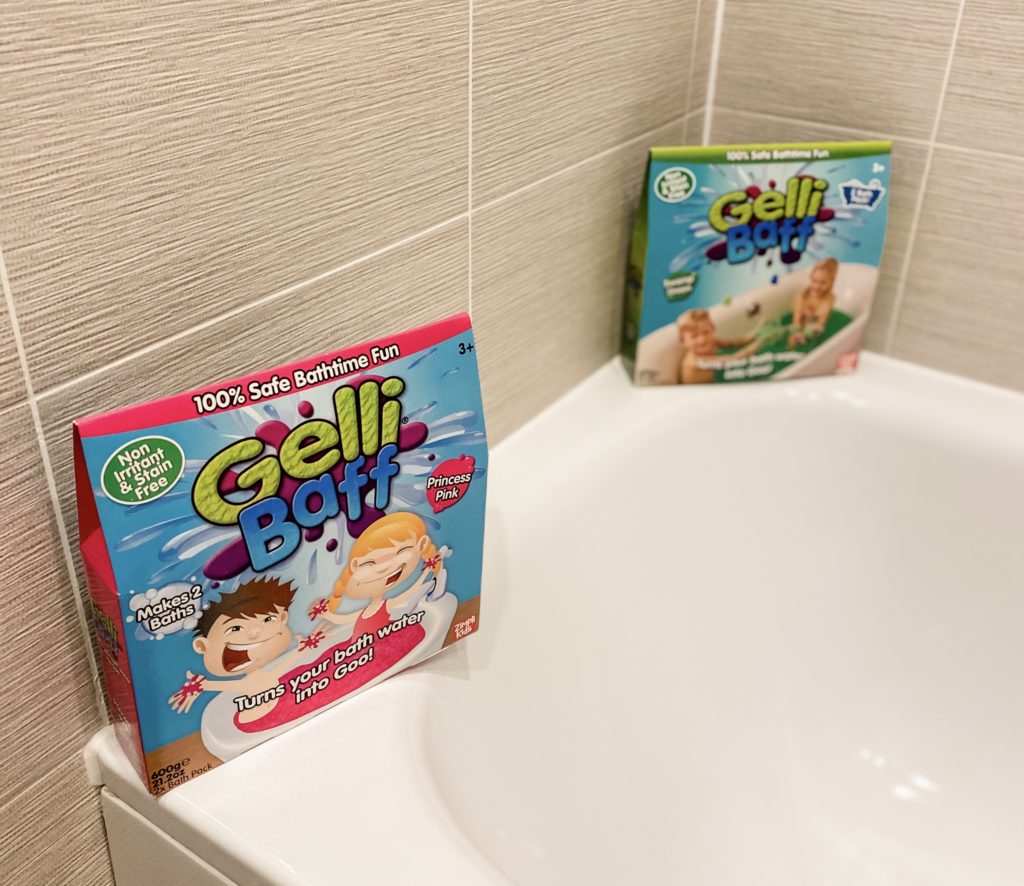 @ packets of Gelli Baff on a bath