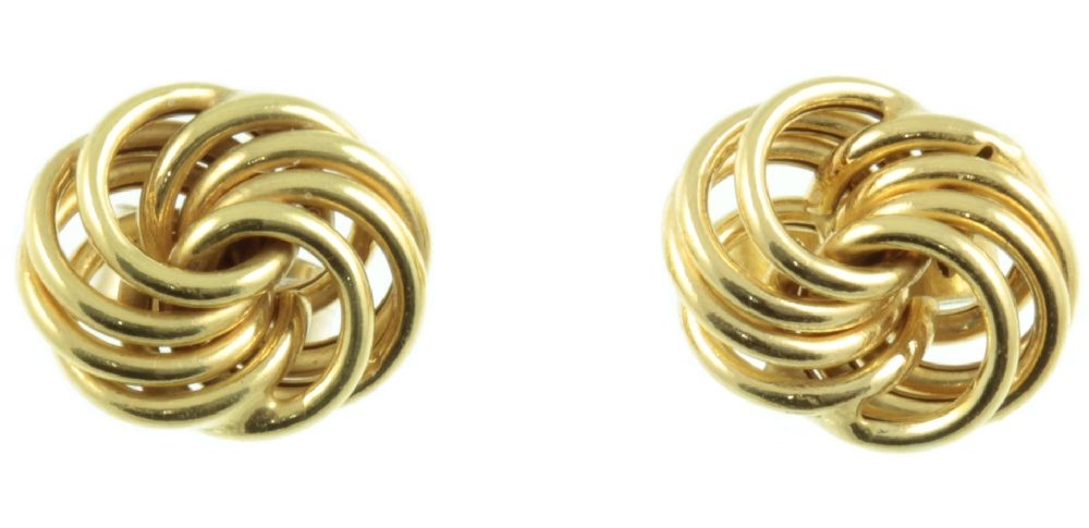 9ct gold stud earrings vintage jewellery