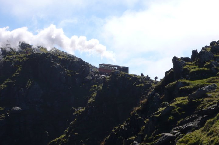 Train on snowdon