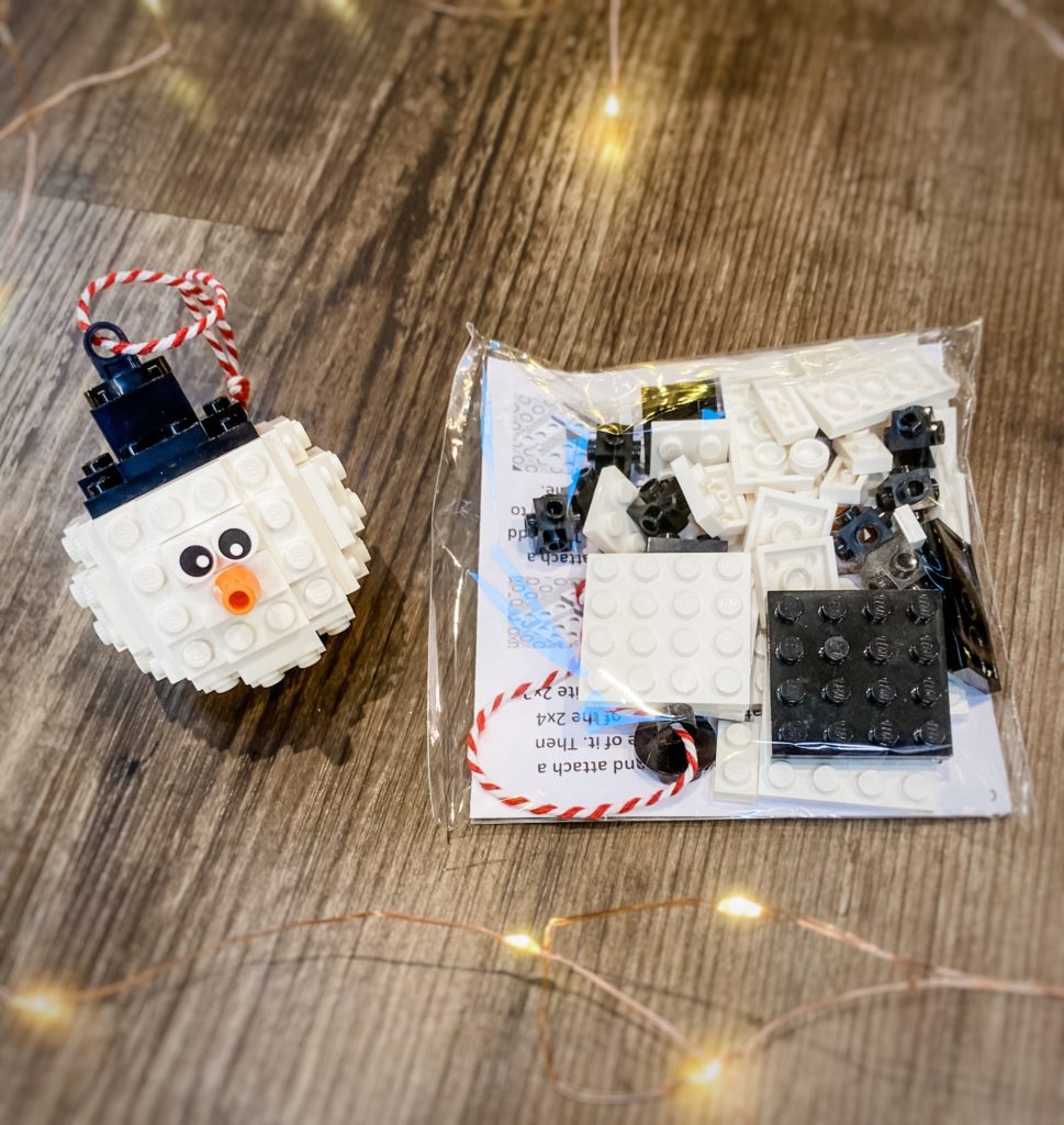 Snowman lego Christmas tree decoration
