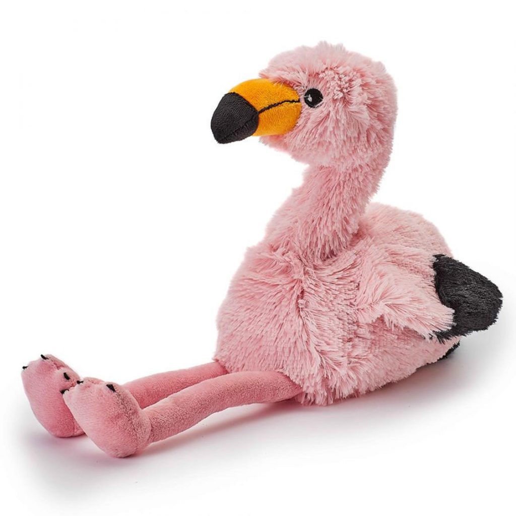 Flamingo microwavable warmer toy for kids