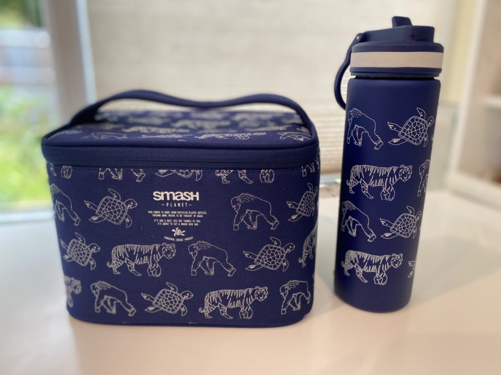 Planet water bottle and lunch box from smash