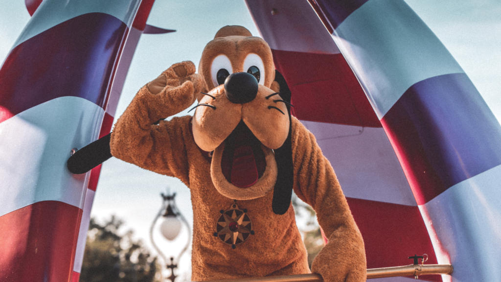 Pluto at Disney in Orlando Florida