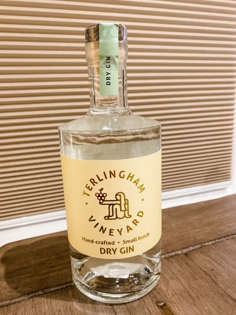 A bottle of Terlingham gin