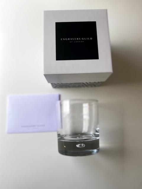 Personalised whisky tumbler with presentation gift box