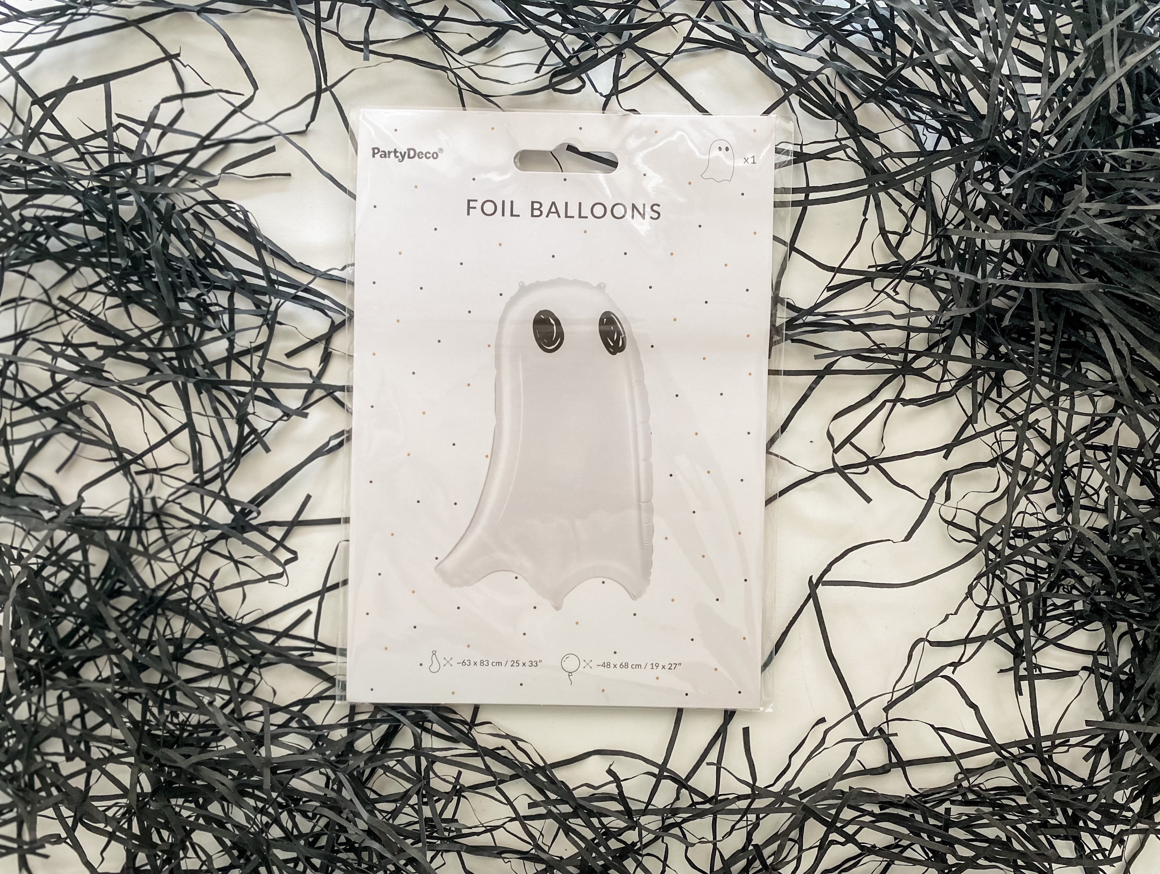 Cute Ghost Balloon in its packet for halloween