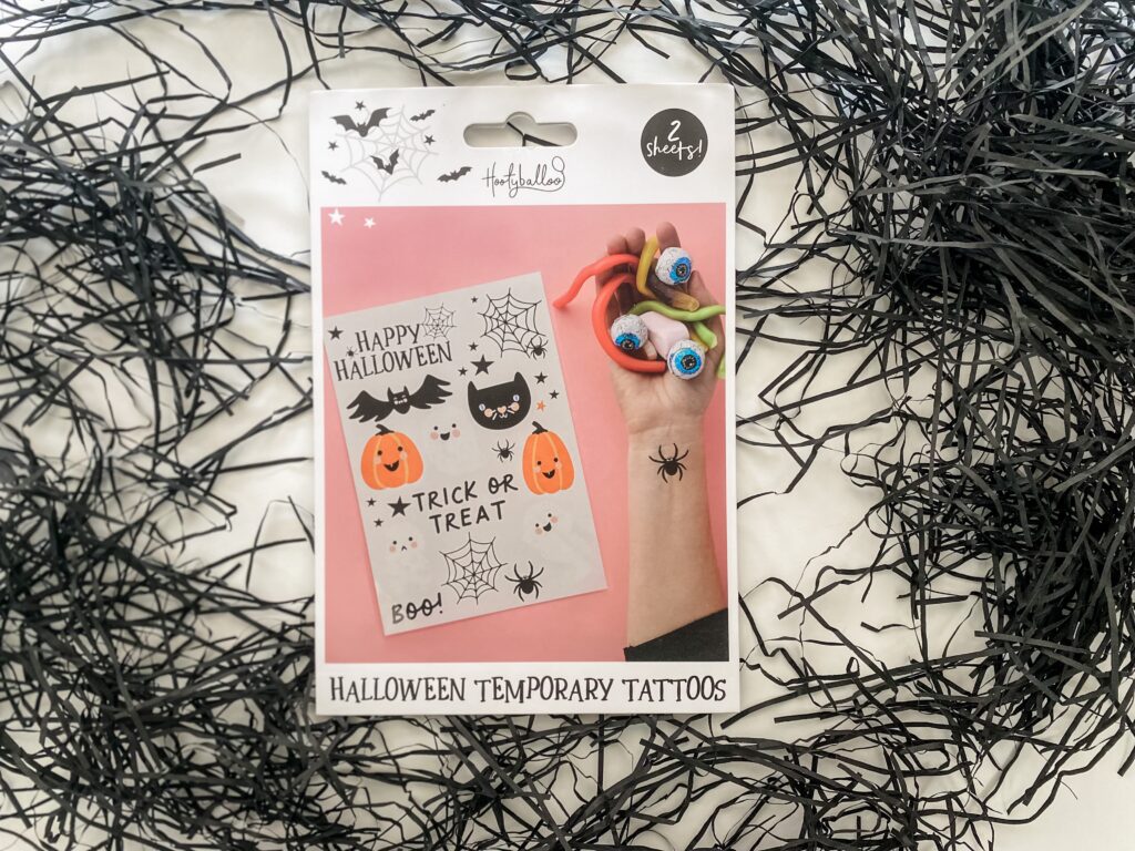 Halloween Characters Temporary Tattoos