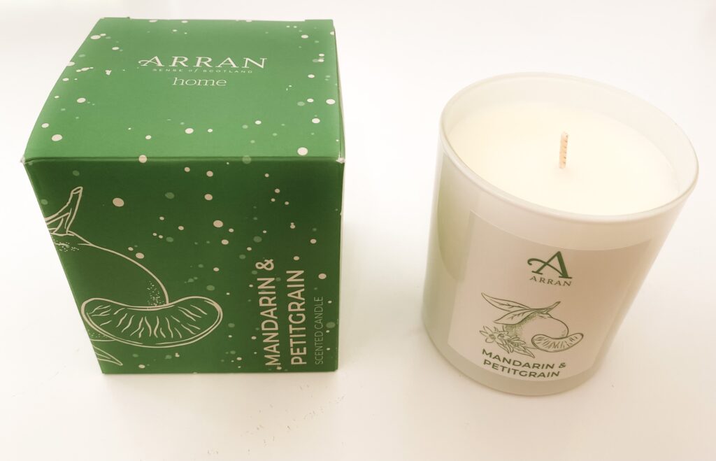 Christmas candle from ARRAN