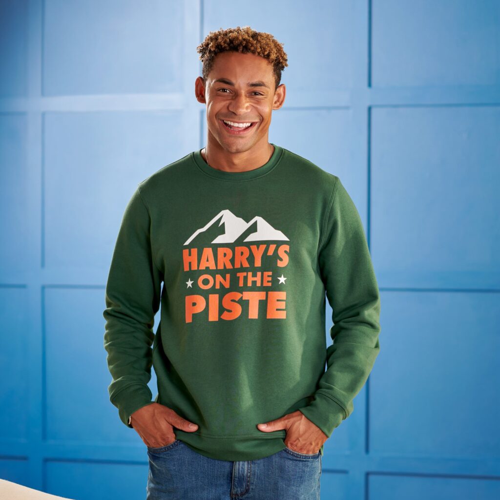 personalised on the piste christmas jumper