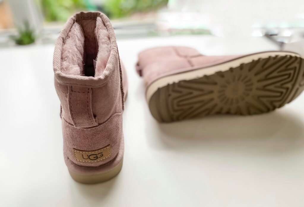 Pink UGG ankle boots