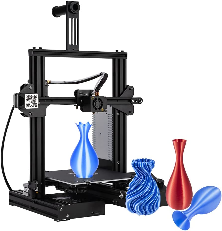 3D Printer Creality Ender 3 with removable Fiberglass Building Plate and Resume Printing Open Source
