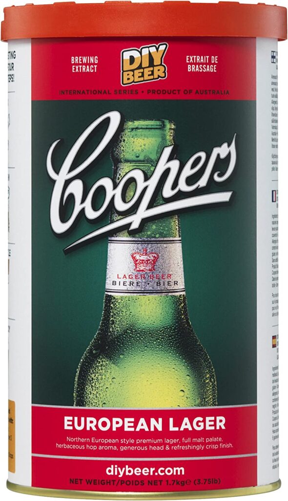 Coopers 924 European Lager Homebrewing Hopped Malt Extract Beverages