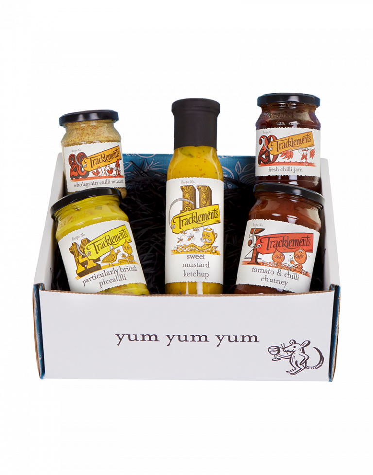Tracklements Father's Day Gift Bundle with delish condiments and relishes