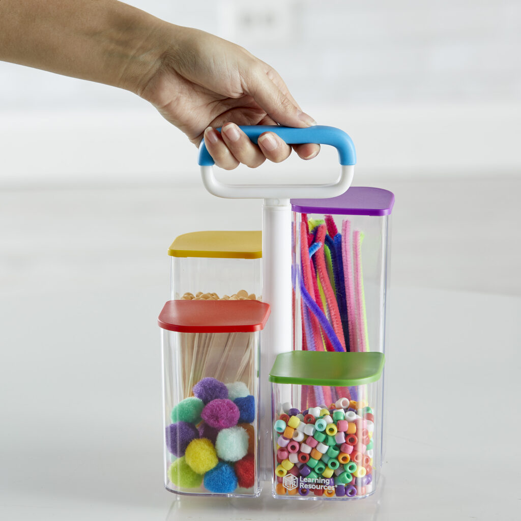See thru storage caddy