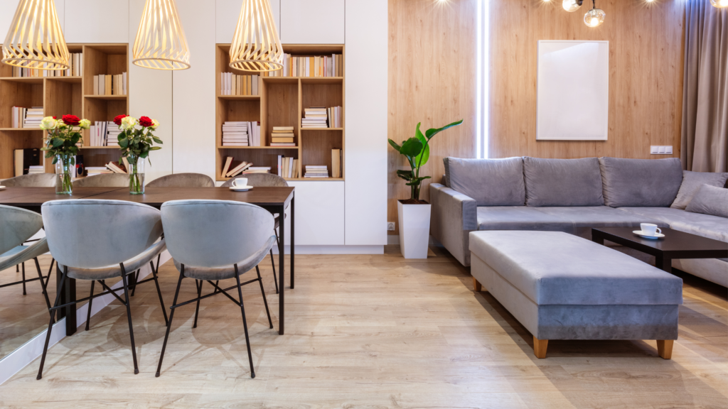 Vinyl floor in living room