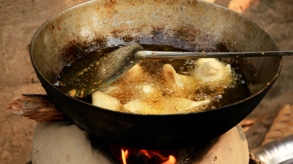 Sizzling samosa