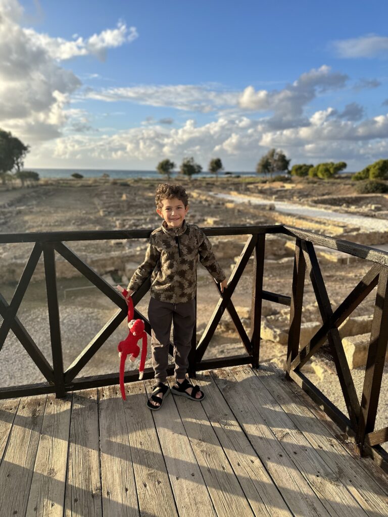 Boy at Kato Paphos Archaeological Park