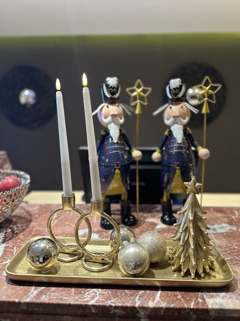 Christmas decor at Alexander the great beach hotel