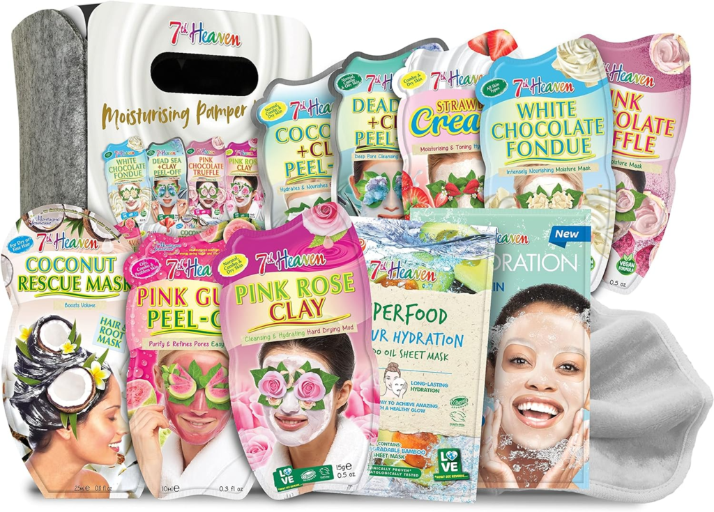 7th Heaven papmper kit with face masks and beauty treats