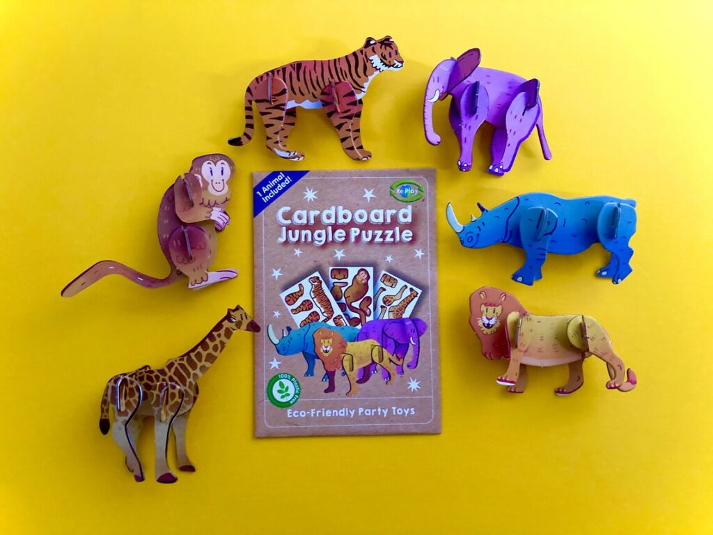Eco Jungle Puzzle on Etsy for eco-friendly party bag fillers