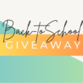Back to School Giveaway banner