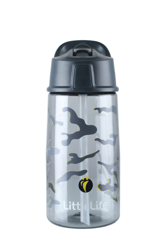 Patterned LittleLife Flip-Top Water Bottle