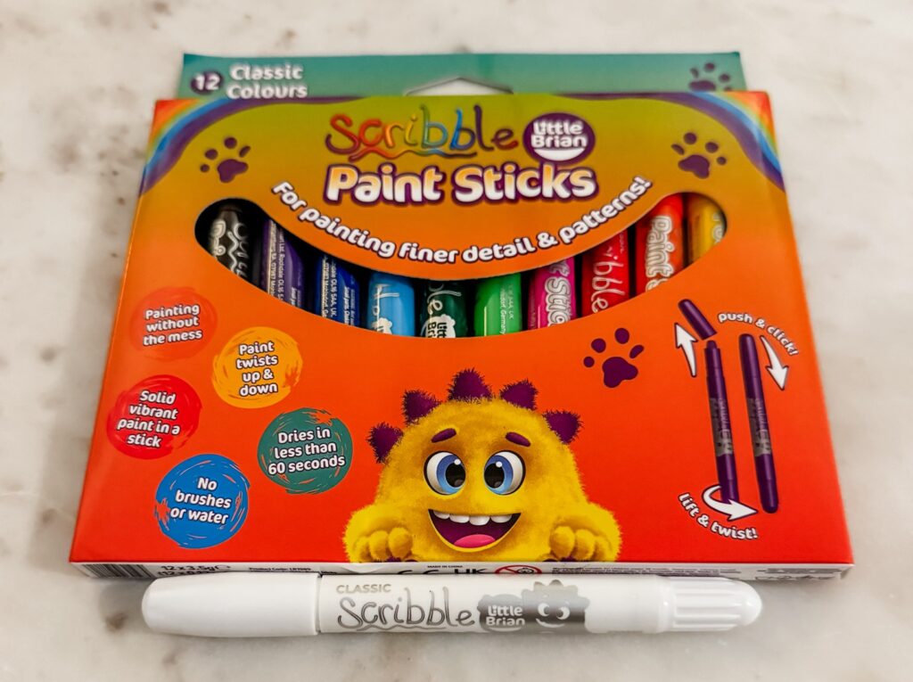 Little Brain's scribble paint sticks an excellent stocking filler for kids