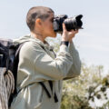 Travel photographer taking a pciture