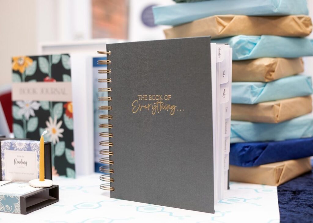 The Book of Everything Planner on a desk
