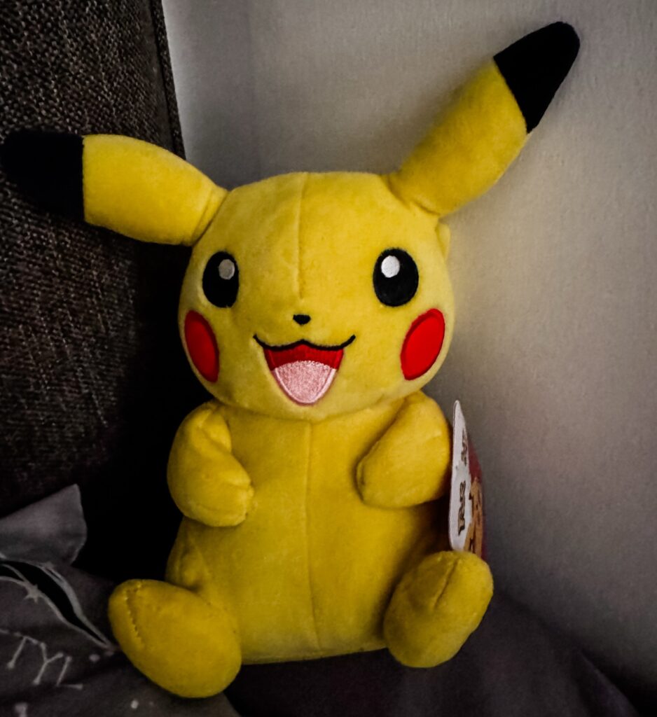 Pikacu plus in boys bedroom