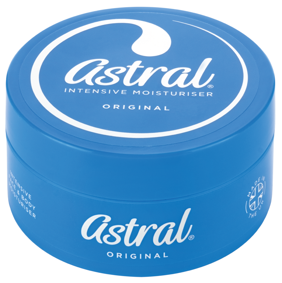 Blue pot of Astral Intensive Moisturiser