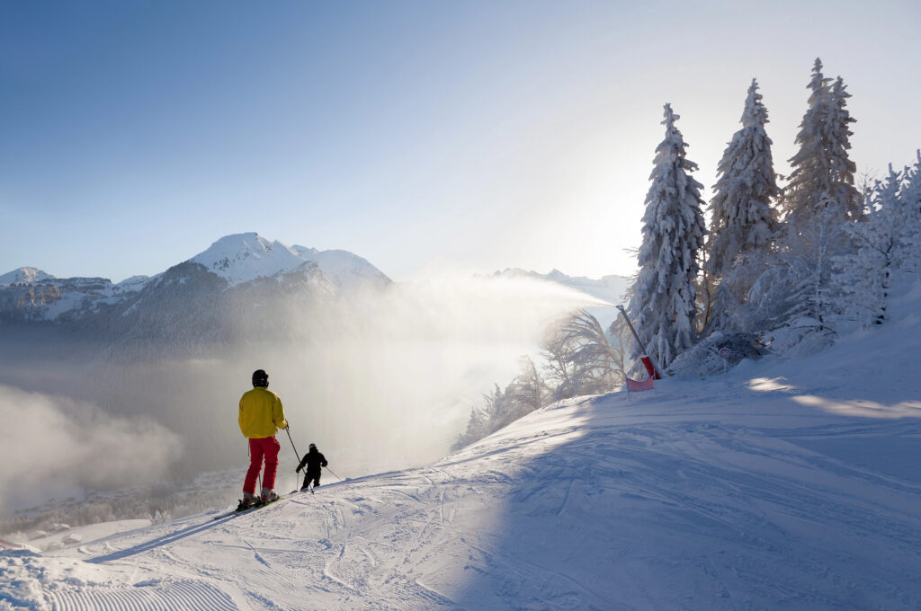Skiing on the slopes of Let Gets