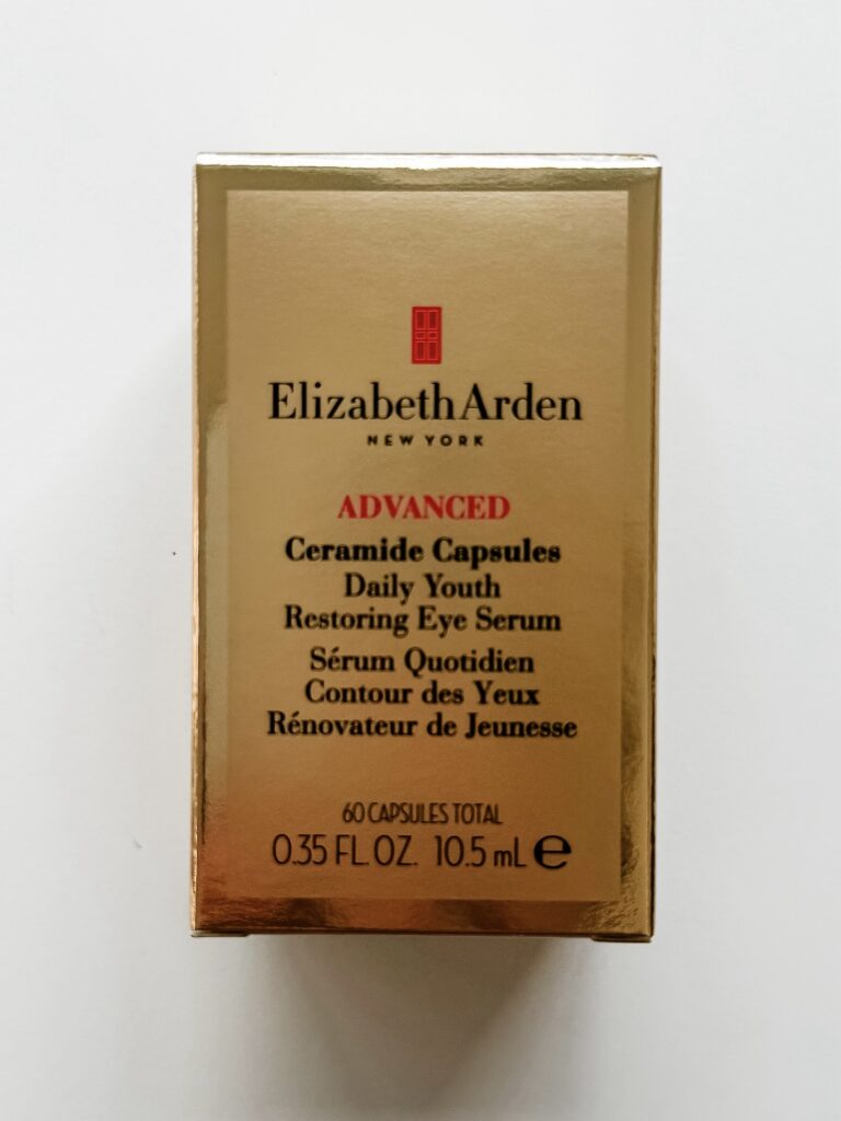 Packaging of Elizabeth Arden Advanced Ceramide Capsules Daily Youth Restoring Eye Serum