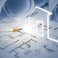 designs and computer graphic of a home to represent a home extension